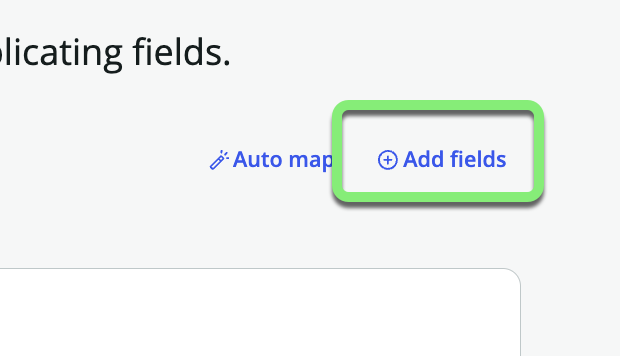 Field Mapping